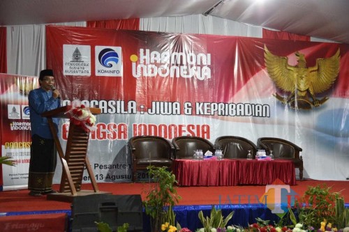 Wakil Bupati Jember Drs KH Abdul Muqit Arief pada acara Harmoni Indonesia. (foto : Izza / Jatim TIMES)