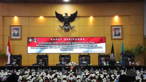 Rapat Paripurna Gabungan DPRD Kota dan Kabupaten Blitar