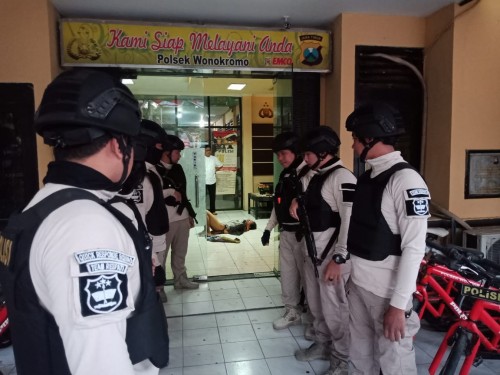 Pelaku penyerangan IM ketika berhasil dilumpuhkan.