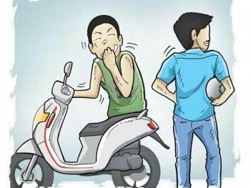 Ilustrasi penggelapan motor (ist)