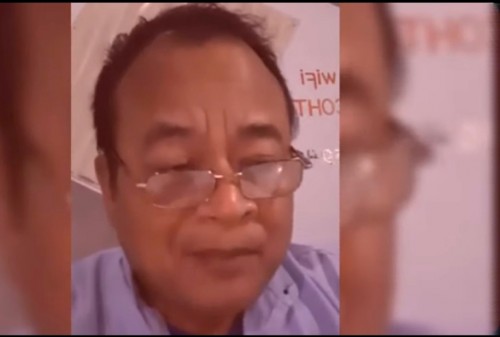 Pendeta Hendri Tandianta membela pernyataan UAS terkait palang salib yang dihuni jin kafir. (screenshot video haluan nusantara)