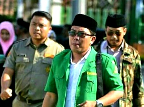 Ketua GP Ansor Kabupaten Malang Husnul Hakim jamin keamanan mahasiswa Papua. (nukita.id)
