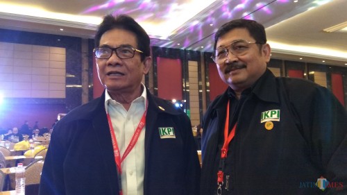 Ketua Umum IKPI Mochamad Soebakir (kiri) saat ditemui di sela kegiatan Kongres XI di Kota Batu, Jawa Timur. (Foto: Nurlayla Ratri/MalangTIMES)