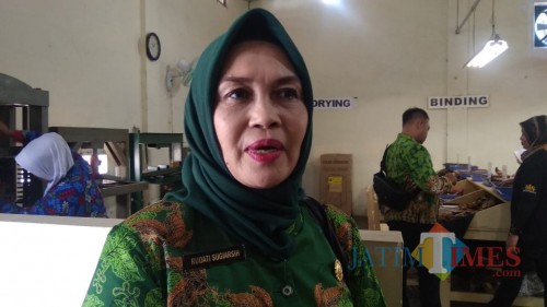 Rudiati Sugiarsih, Kabid Pemasaran dan Kerjasama Dinas Pariwisata Pemkab Jember (foto : Moh. Ali Makrus / Jatim TIMES)