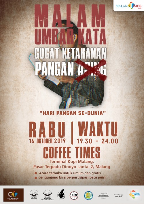 Poster acara musikalisasi puisi Malam Umbar Kata (Foto: MalangTIMES)
