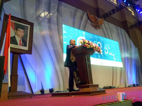 Putra sulung Presiden ke-3 RI BJ Habibie, Ilham Akbar Habibie. (Foto: Imarotul Izzah/MalangTIMES)