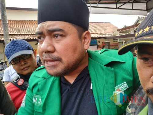 Izzudin Zaki, ketua PC Ansor Kabupaten Trenggalek. / Foto : Anang Basso / Tulungagung TIMES