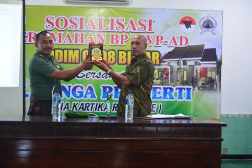 Sosialisasi TWP dan KPR oleh Tim BP TWP AD digelar di Kodim 0808/Blitar