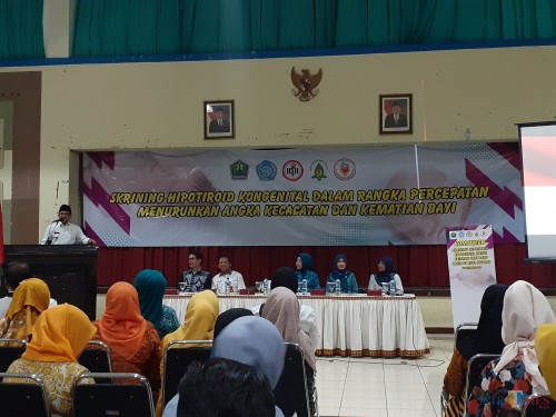 Suasana Skrining Hipotiroid Kongenital Dinkes Kota Malang di Gedung Kartini Malang, Rabu (30/10) (Arifina Cahyanti Firdausi/MalangTIMES)
