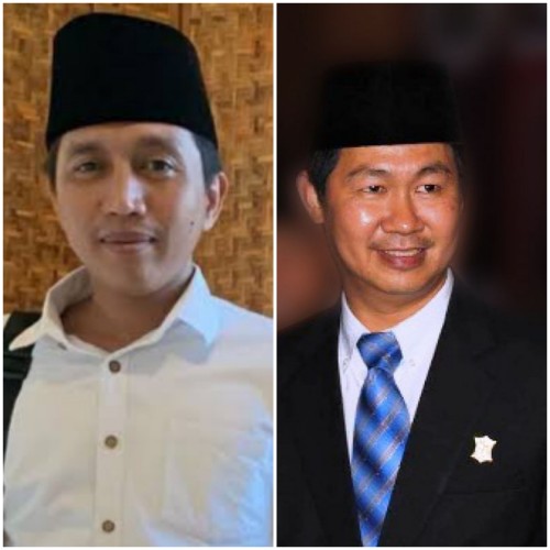 Sekretaris Komisi B Mahfudz dan Vinsensius Awey