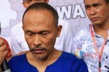 Muanam alias Mayar saat di Polda Jatim / Foto : Net / Tulungagung TIMES