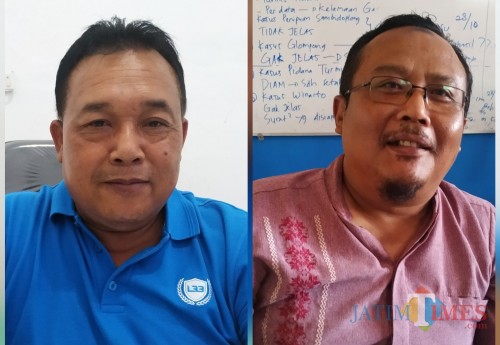 Kacabdin Pendidikan Provinsi Solikin dan Ketua Komite SMK Negeri 3 Boyolangu / Foto : Anang Basso / Tulungagung TIMES