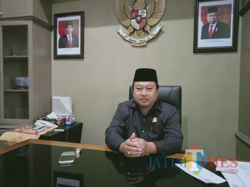 Wakil Ketua DPRD Kota Blitar Yasin Hermanto.(Foto : Aunur Rofiq/BlitarTIMES)