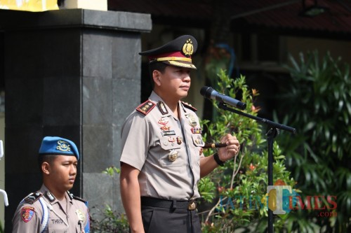 Kapolresta Malang Kota, AKBP Leonardus Sinarmata (Anggara Sudiongko/MalangTIMES)