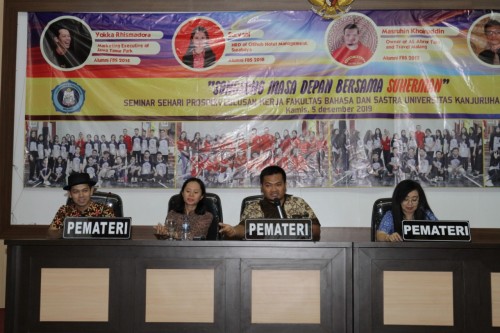 Para pemateri dalam seminar yang digelar FBS (Unikama for MalangTIMES)