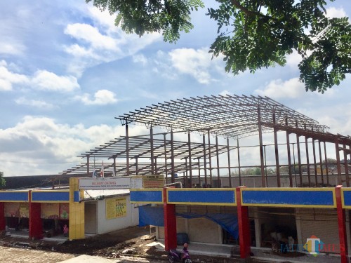 Pasar Unit Sayur Kota Batu saat ini. (Foto: Irsya Richa/MalangTIMES)