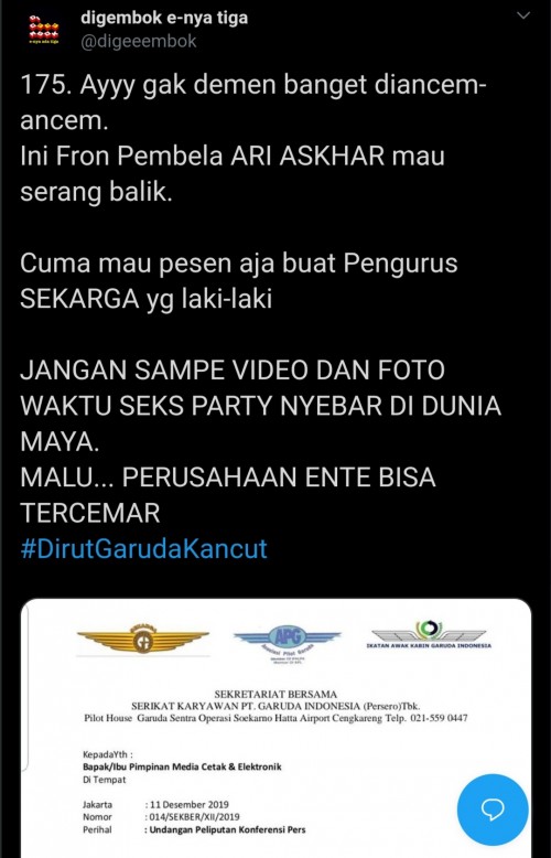 Bola Panas El Diablo Mengarah Ke Serikat Karyawan Garuda Indonesia Malangtimes