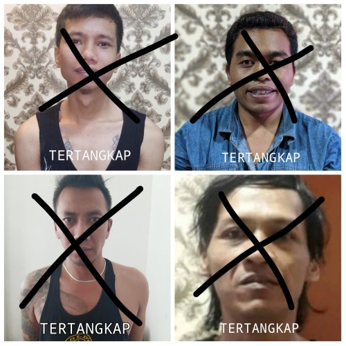 Empat tahanan kabur yang tertangkap kembali (ist)