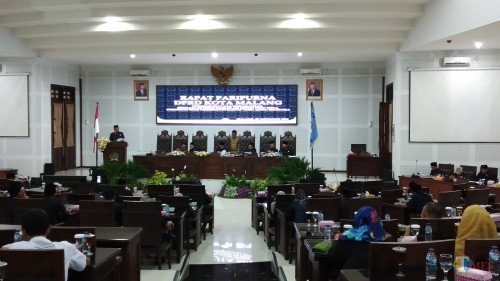 Sidang Paripurna Kota Malang (Pipit Anggraeni/MalangTIMES).