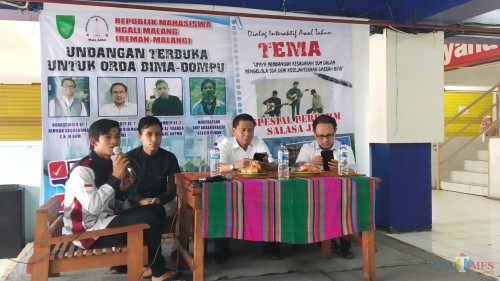 Dialog interaktif mengusung tema peningkatan SDM untuk pengelolaan SDA Bima yang digelar di Coffee Times (Pipit Anggraeni/MalangTIMES).