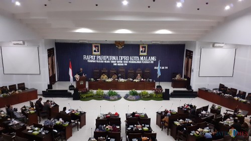 Sidang paripurna DPRD Kota Malang (Pipit Anggraeni/MalangTIMES)