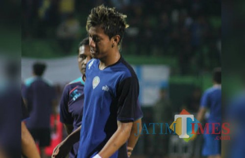 Syaiful Indra Cahya saat masih membela Arema FC di Liga 1 2016 (foto dok MalangTIMES)
