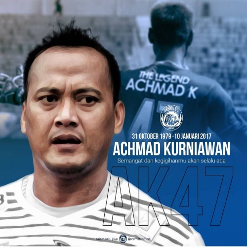 Unggahan @aremafcofficial untuk mengenang Achmad Kurniawan. (istimewa)
