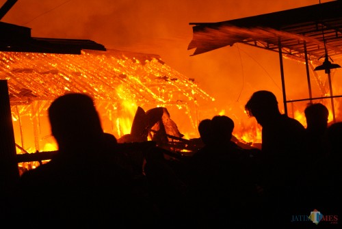 Pasar Ngunut yang terbakar pada medio Novemer 2019 lalu ( Joko Pramono for Jatim Times)