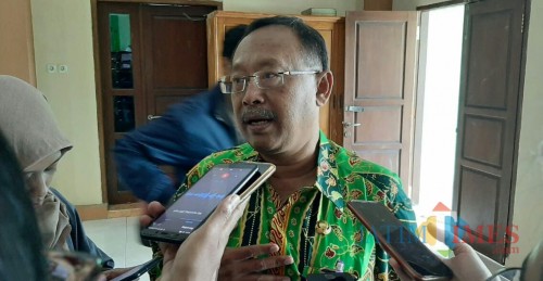 Kepala SMPN 16 Kota Malang Syamsul Arifin. (Foto: Ima/MalangTIMES)