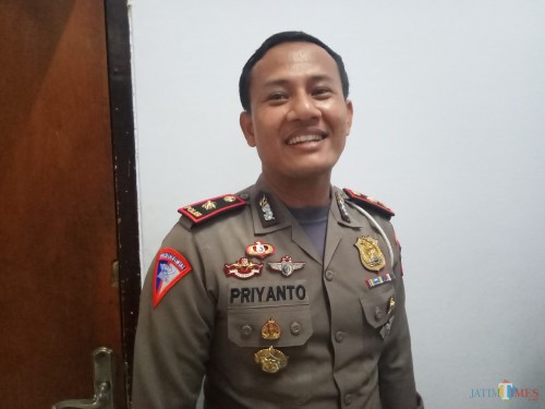 Kasat Lantas Polresta Malang Kota, AKP Priyanto SH, SIK. (Foto: Anggara Sudiongko/MalangTIMES)