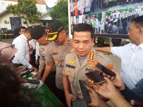 Kapolresta Malang Kota, AKBP Leonardus Sinarmata (Anggara Sudiongko/MalangTIMES)