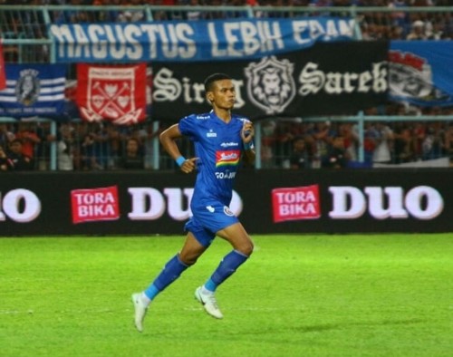 Ikhfanul Alam saat masih membela Arema FC (instagram Ikhfanul Alam)