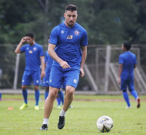 Penyerang Arema FC asal Argentina, Jonathan Bauman. (Foto: Official Arema FC)
