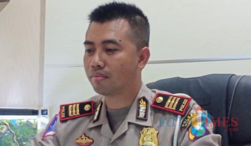 Kasatlantas Polres Blitar, AKP Yoppy Anggi Krisna.(Foto : Team BlitarTIMES)