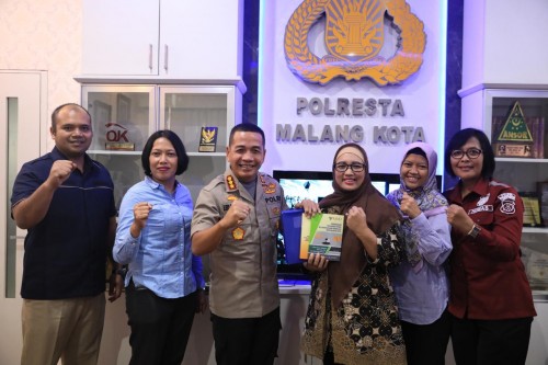 KPAI yang mendatangi Polresta Malang Kota untuk memantau jalannya proses hukum kasus Perundungan (ist)