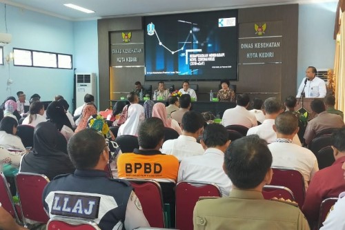 Begini Cara Kodim 0809 Kediri bersama Dinkes Pemkot Kediri Antisipasi Virus Corona. (Ist)