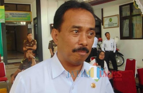 Samanhudi Anwar saat menjabat sebagai wali kota Blitar.(Foto : Aunur Rofiq/BlitarTIMES)
