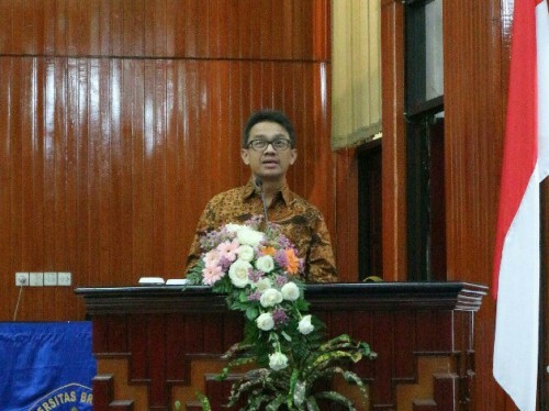 Plt Sekretaris Ditjen Dikti Kemendikbud RI, Prof drh Aris Junaidi PhD. (Foto: Humas UB)