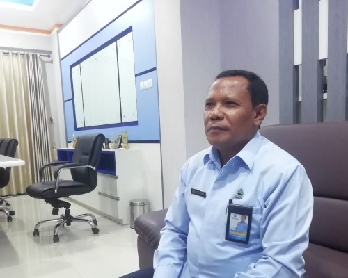 Angkat bicara : Dirut Perumda Tirta Kanjuruhan Kabupaten Malang Syamsul Hadi terkait petisi yang menyeret proyek pipanisasi di Wendit (dd Nana)