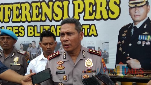 Kapolres Blitar Kota, AKBP Leonard M Sinambela (Foto: Team BlitarTIMES)