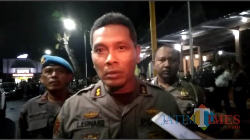 Kapolres Blitar Kota, AKBP Leonard M Sinambela. (Foto: Malik Naharul/BlitarTIMES)