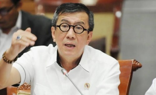 Yasonna H. Laoly Menteri Hukum dan Hak Asasi Manusia Republik Indonesia.