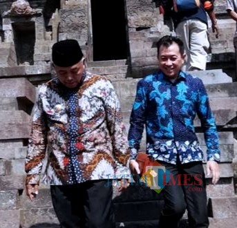 Bupati Malang Sanusi (kiri) dan Soedarman Wabup terpilih di acara Gema Desa, beberapa waktu lalu (dok MalangTimes)