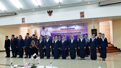 Prosesi Pengukuhan YKI Cabang Madiun Sedang Berlangsung di Asrama Haji Kota Madiun, Selasa (10/3/2020)