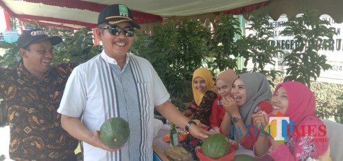 Abdul Munib di sela-sela acara sarasehan BUMdes nasional di Desa Slorok.