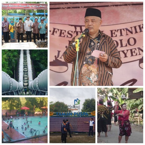 Kolase foto Bupati Malang Sanusi dan potensi wisata di Kepanjen yang direncanakan jadi kawasan terpadu (Ist)