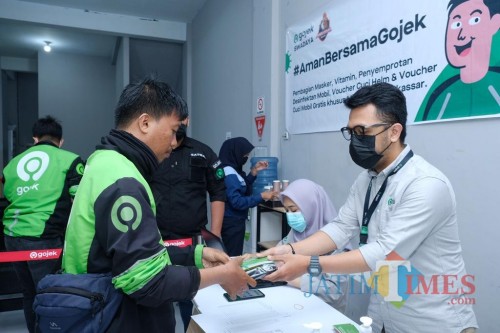 Salah satu aktivitas Gojek.