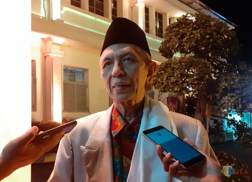 Ketua MUI Kota Malang, Baidlowi Muslich. (Arifina Cahyanti Firdausi/MalangTIMES).
