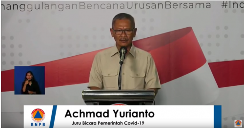 Jubir Pemerintah untuk Covid-19 dr Achmad Yurianto. (Foto: Kementerian Kesehatan)