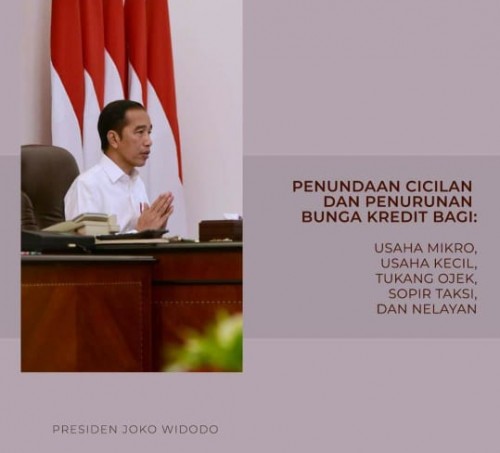 Postingan Presiden Jokowi melalui akun resmi Instagramnya.